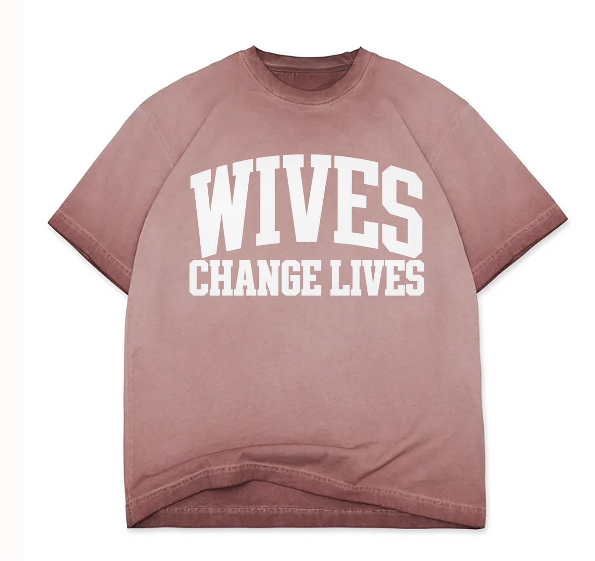 Dusty Rose Oil Wash Tee