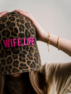 Wife Life Leopard Dad Cap