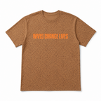 Leopard and Tangerine Light Weight Tee