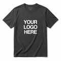 Custom Grey Basic Cotton T-Shirt