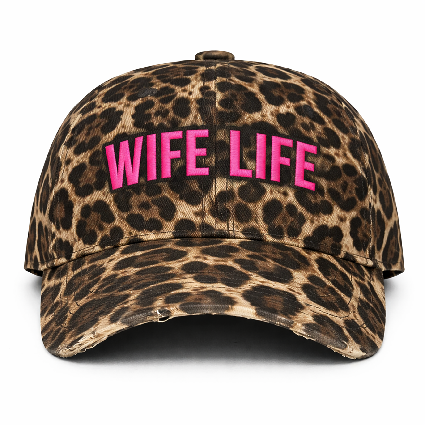 Wife Life Leopard Dad Cap