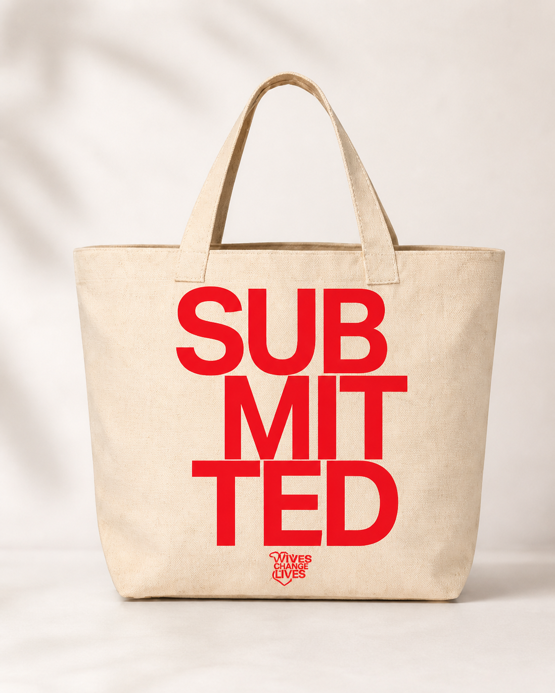 Submitted Red and Cream Tote